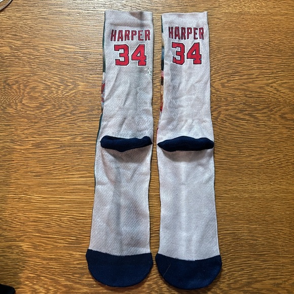 FBF size large Bryce Harper Washington nationals socks - Picture 2 of 2